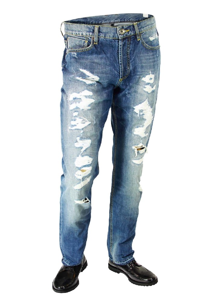 Рваные мужские джинсы Bikkembergs