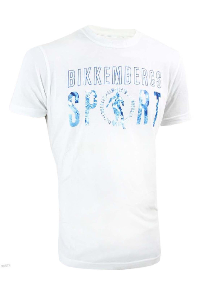 Белая футболка с принтом Bikkembergs Bikkembergs