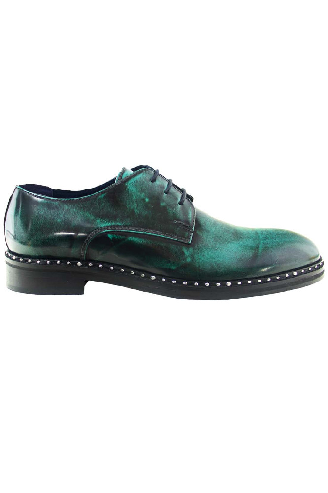 Зелёные мужские ботинки Angelo Pallotta