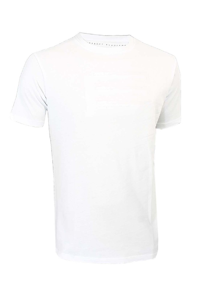 Белая однотонная хлопковая футболка Takeshy Kurosawa