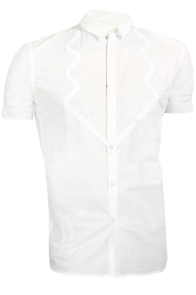 Белая рубашка с коротким рукавом Bikkembergs