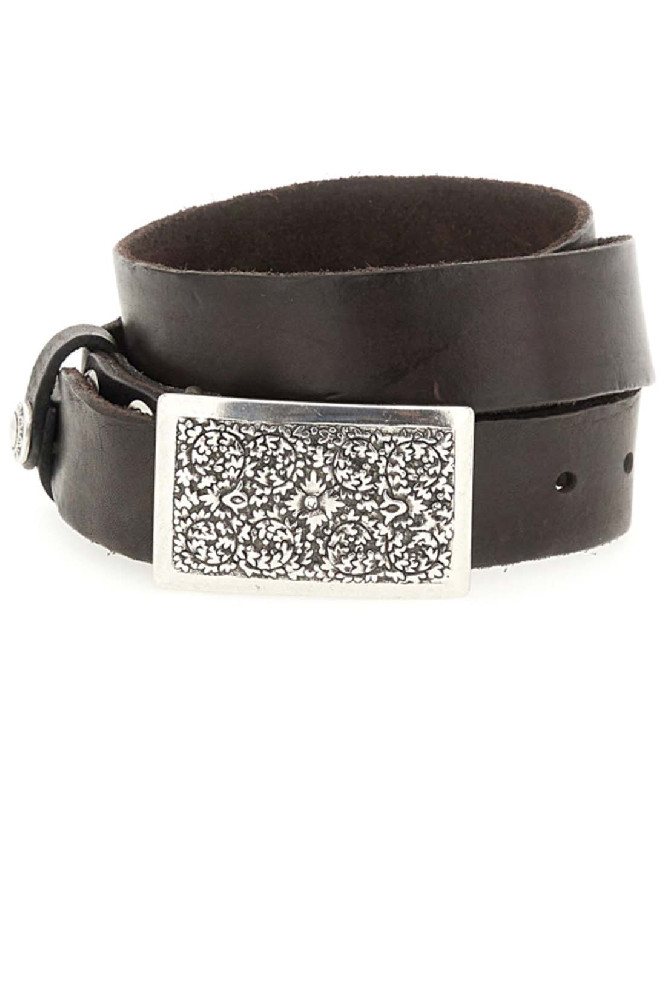 Кожаный коричневый ремень Campomaggi