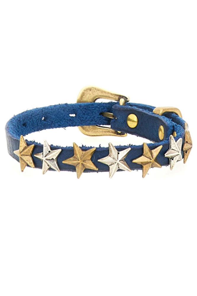 Браслет из кожи с заклёпками Campomaggi