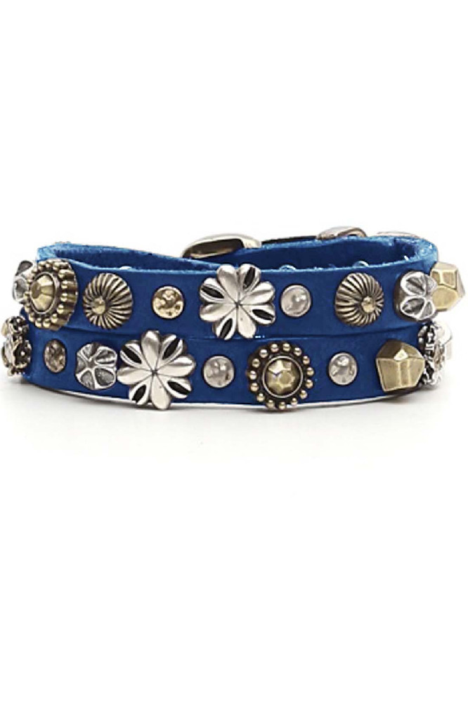 Двойной браслет с заклёпками Campomaggi