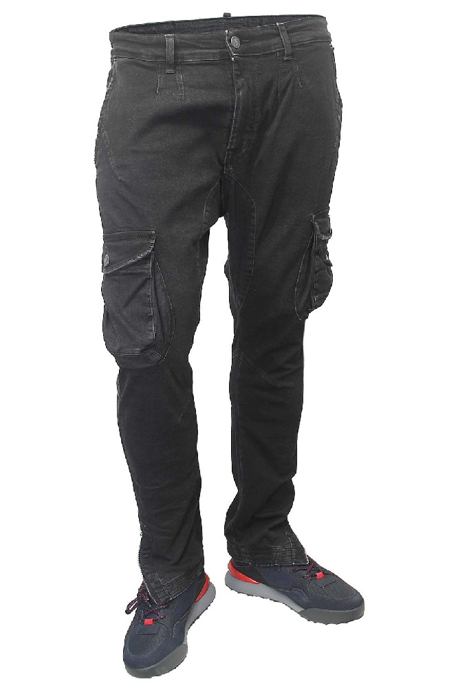 Чёрные джинсы-карго Takeshy Kurosawa