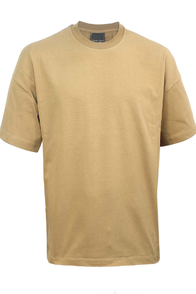 Коричневая футболка оверсайз Yes London