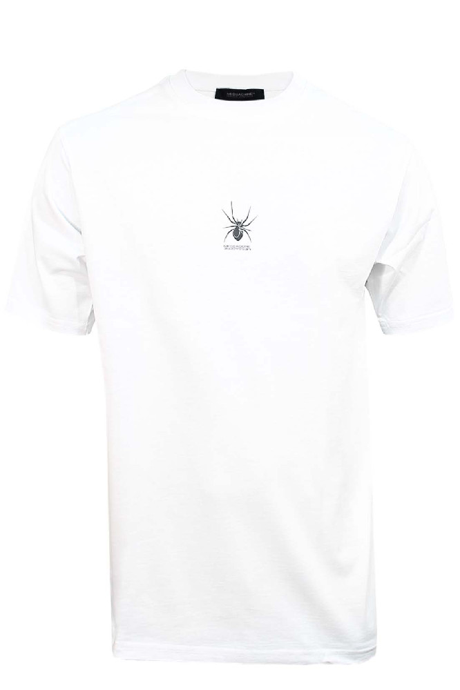 Белая однотонная футболка Messagerie