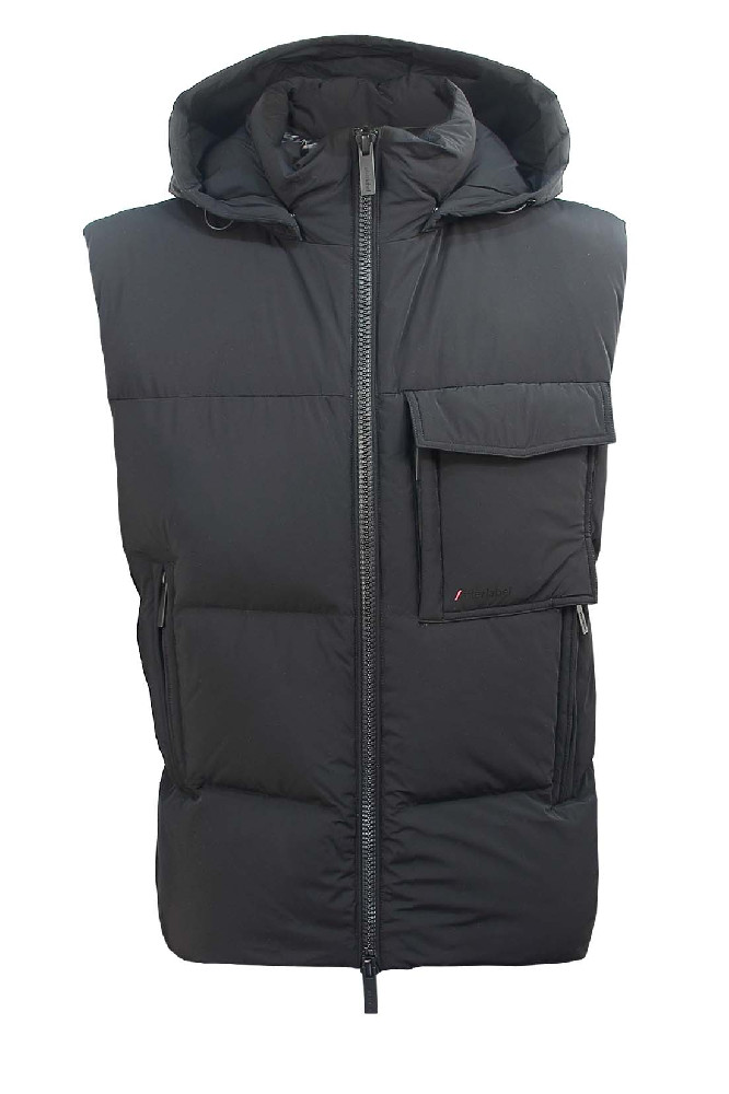 Чёрный пуховый жилет After Label