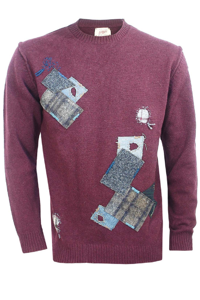 Бордовый свитер Bob