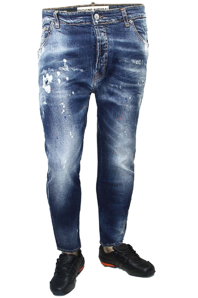 Джинсы с потёртостями Takeshy Kurosawa