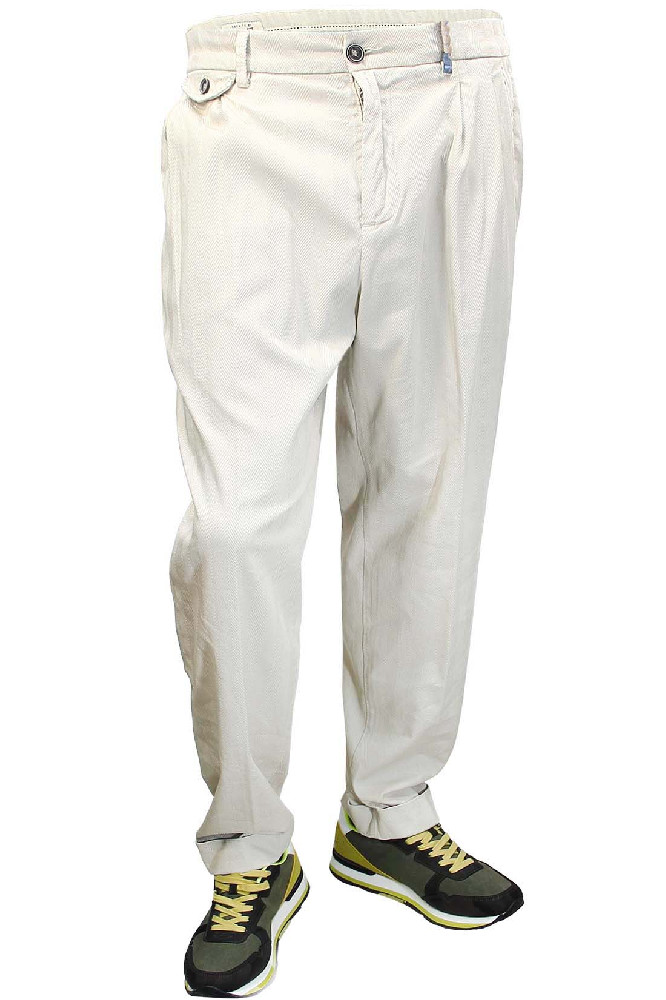 Светлые широкие классические брюки Bob