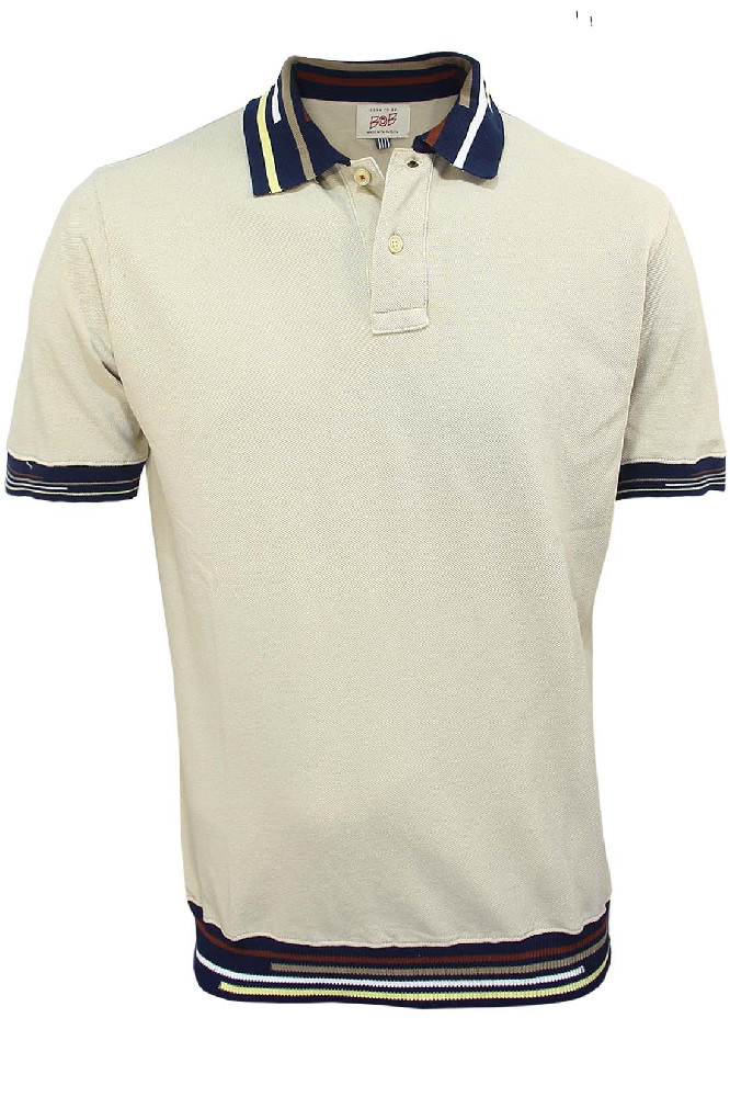 Бежевое поло Bob.