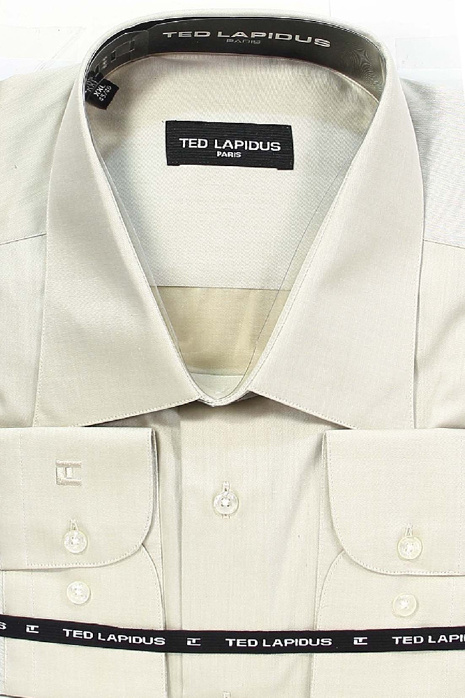 Серая рубашка прямой крой Ted Lapidus 