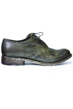 Зелёные кожаные ботинки Shoto