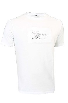 Белая мужская футболка с принтом Takeshy Kurosawa