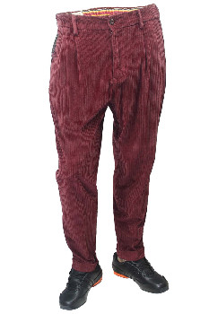 Бордовые вельветовые брюки Bob