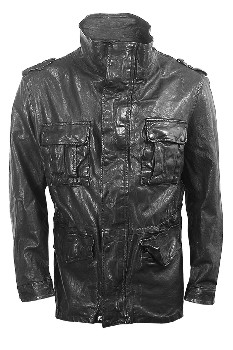 Чёрная кожаная куртка Never Enough