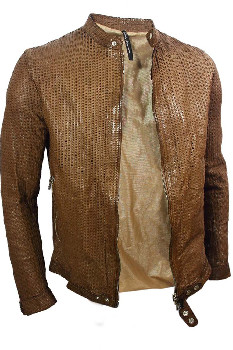 Перфорированная кожаная куртка Takeshy Kurosawa